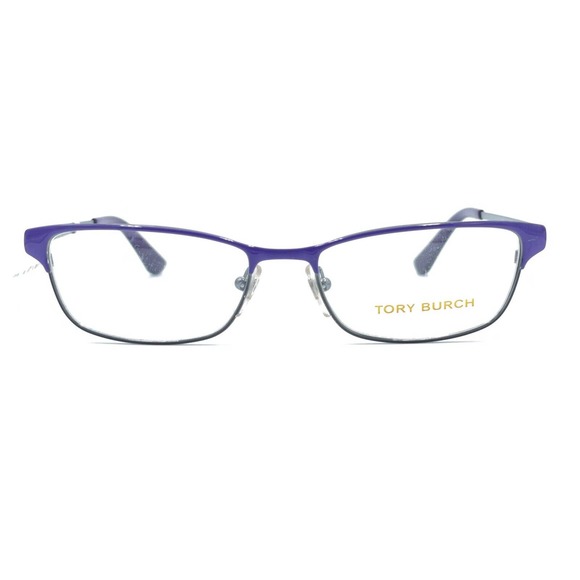 Tory Burch TY1036 490 Purple Gray Rectangular Eyeglasses Frames 51-16 140 Women - Picture 6 of 12